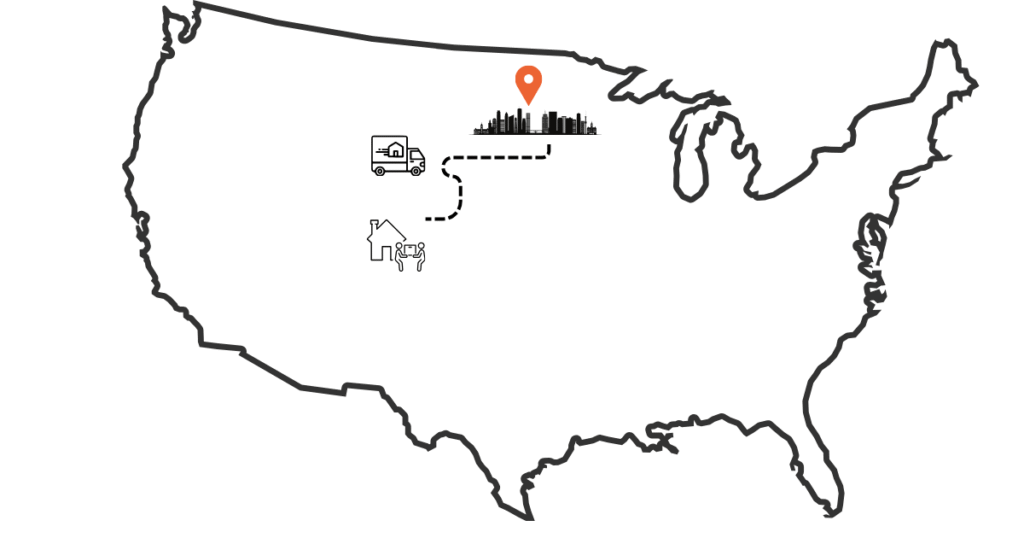 moving from Colorado to Minnesota relocation route to Minneapolis and St. Paul